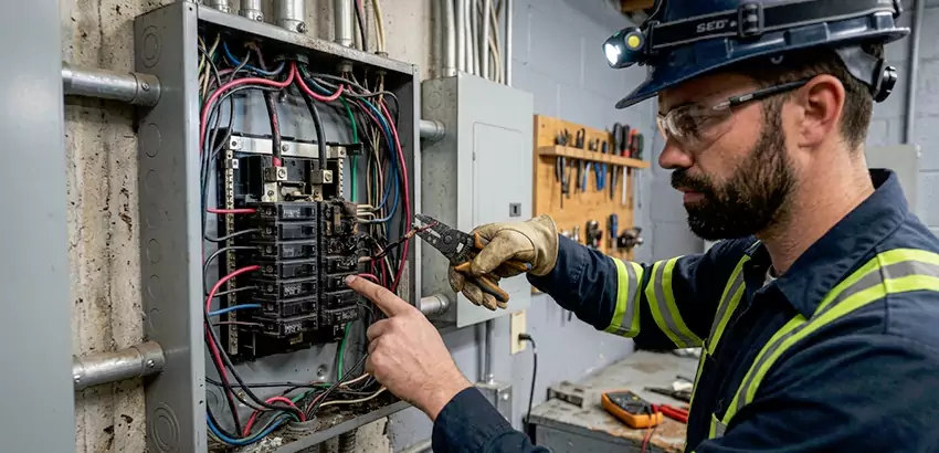 Breaker Box Short Circuit Repair in Lexington