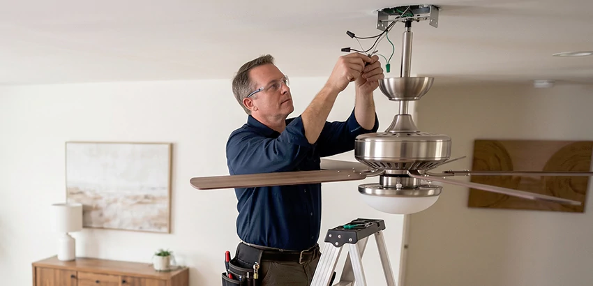 Ceiling Fan Light and Switch Repair in Lexington